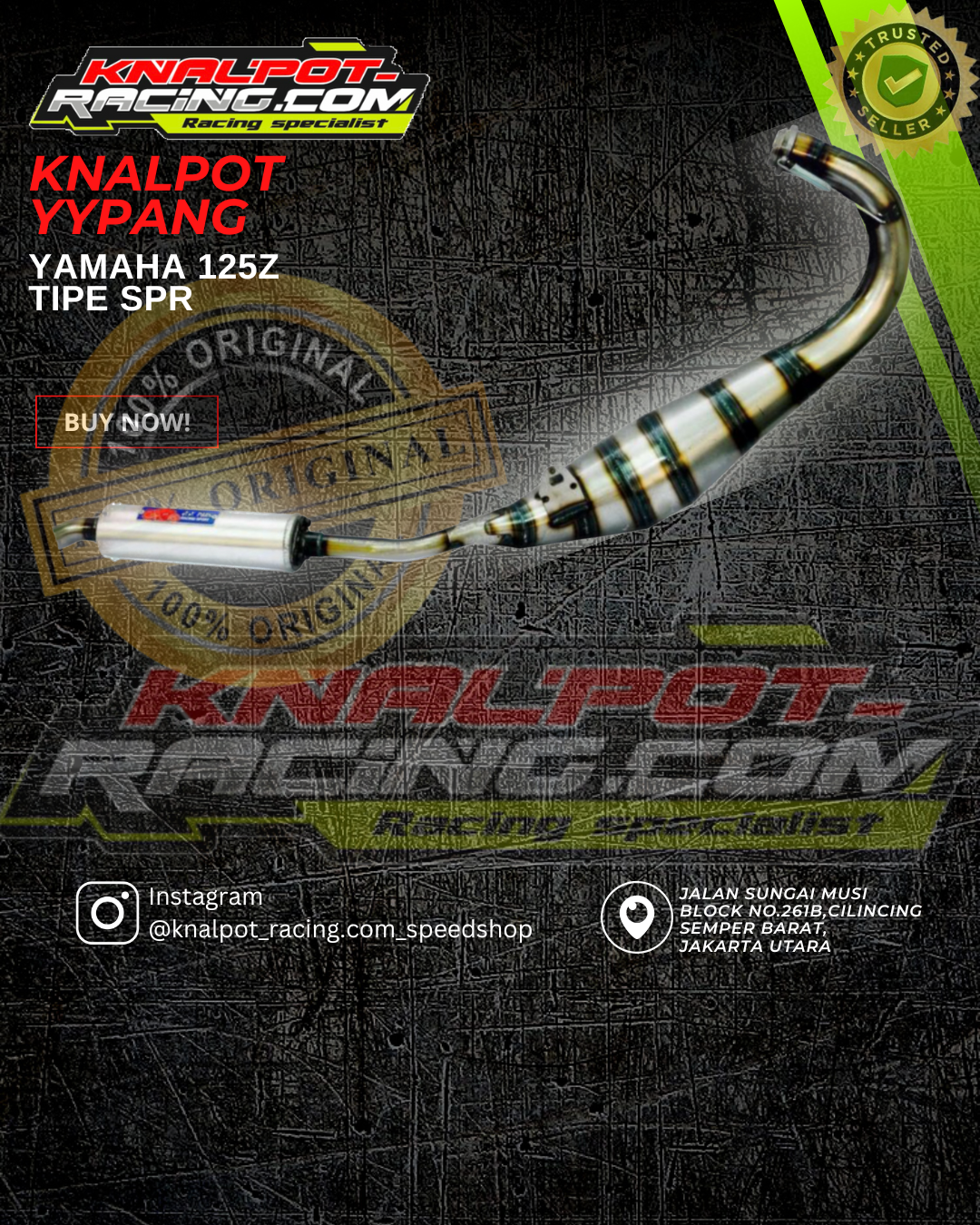 KNALPOT YYPANG YAMAHA 125ZTIPE SPR